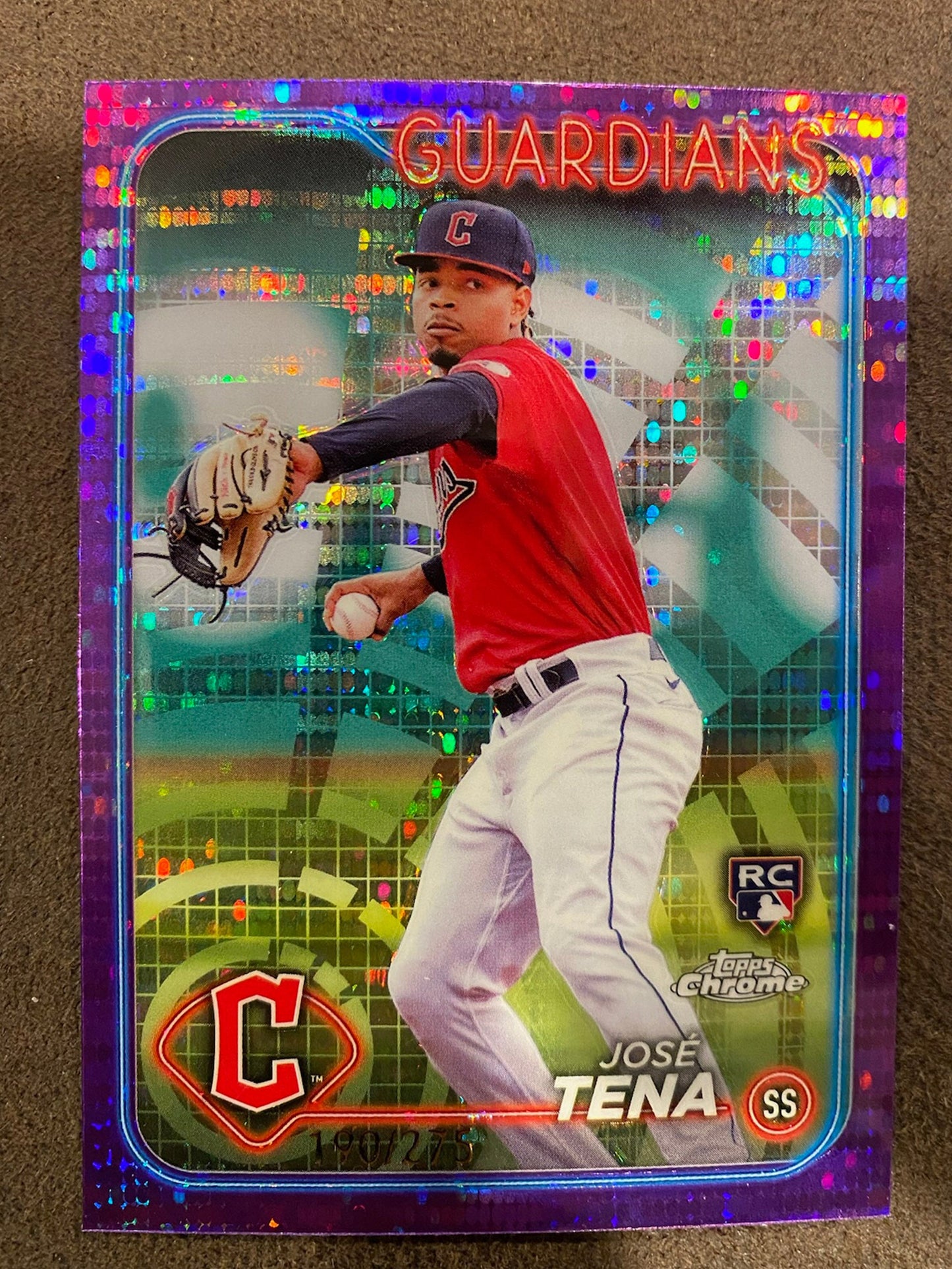 Jose Tena - 2024 Topps Chrome - Purple Sonar /275 - Guardians