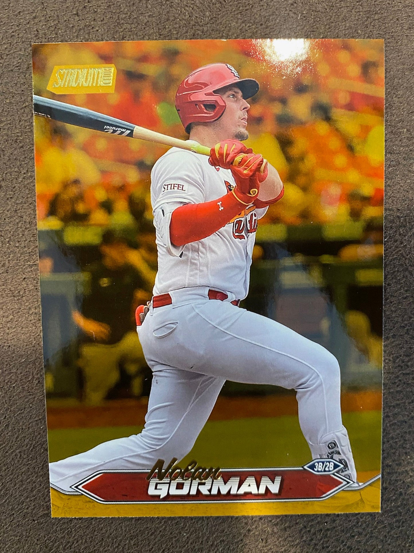 Nolan Gorman - 2024 Topps Stadium Club - Gold Foil - Cardinals