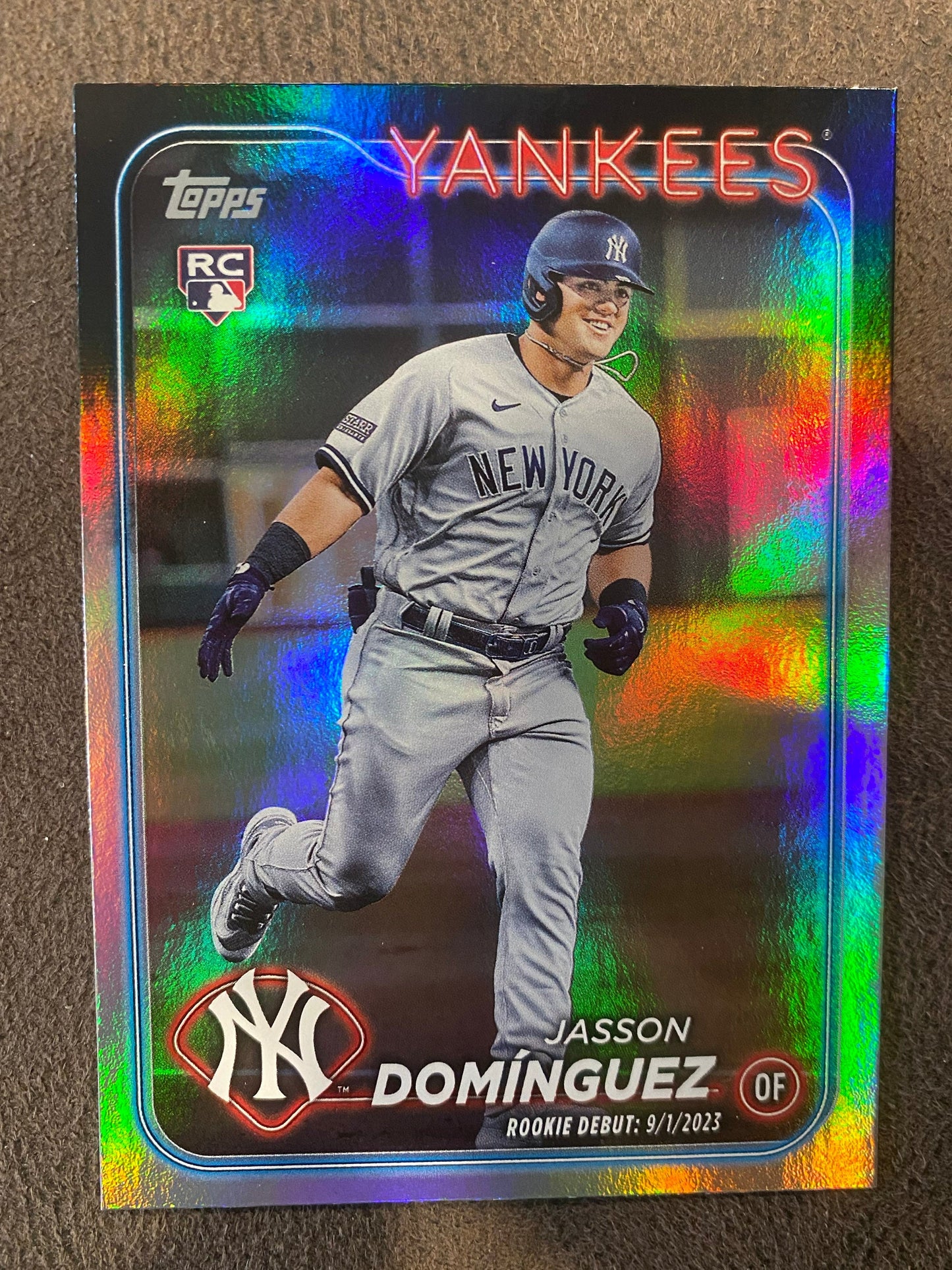 Jasson Dominguez - 2024 Topps Update - Rainbow Foil Rookie Debut - Yankees
