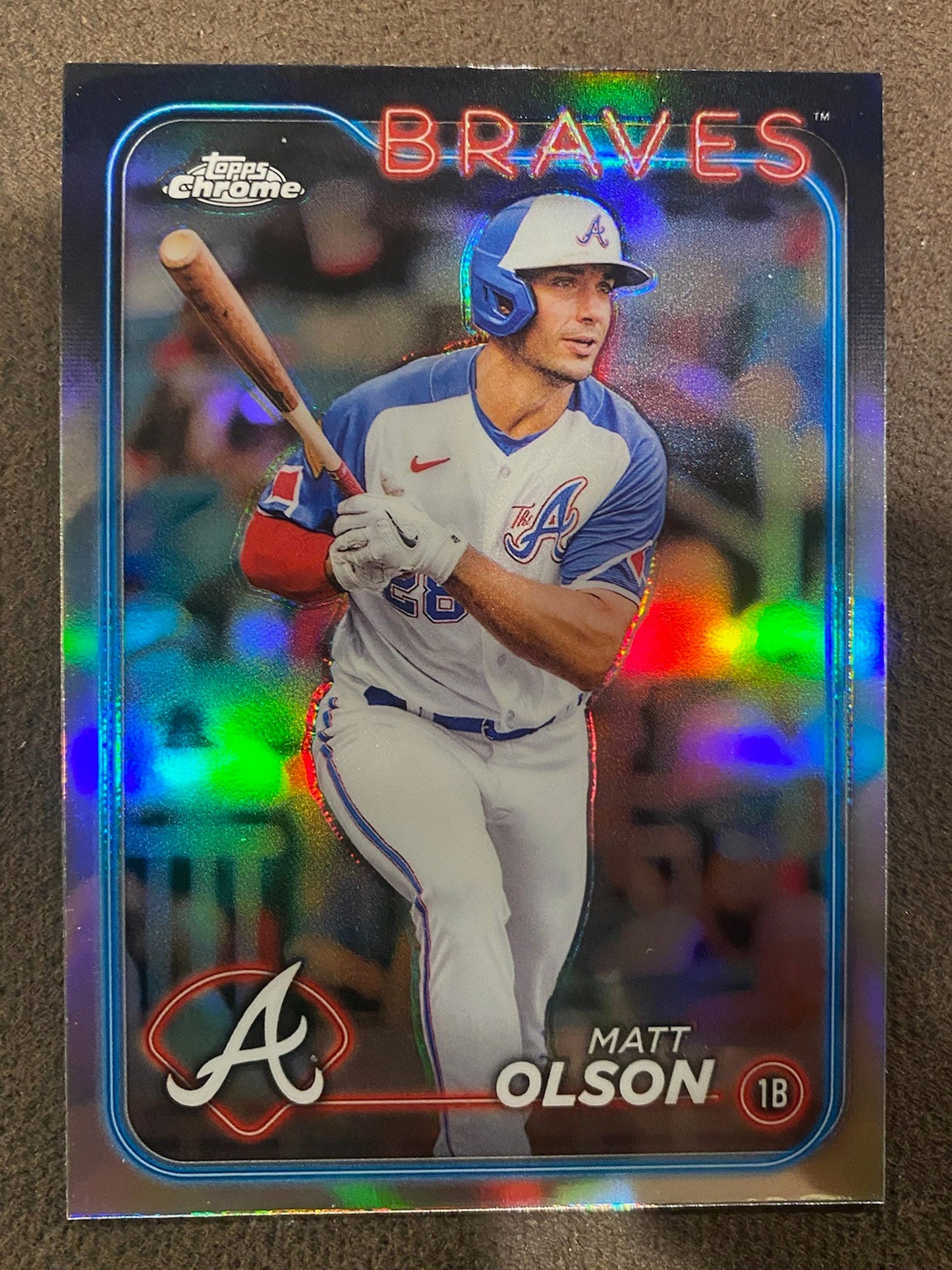 Matt Olson - 2024 Topps Chrome - Refractor - Braves