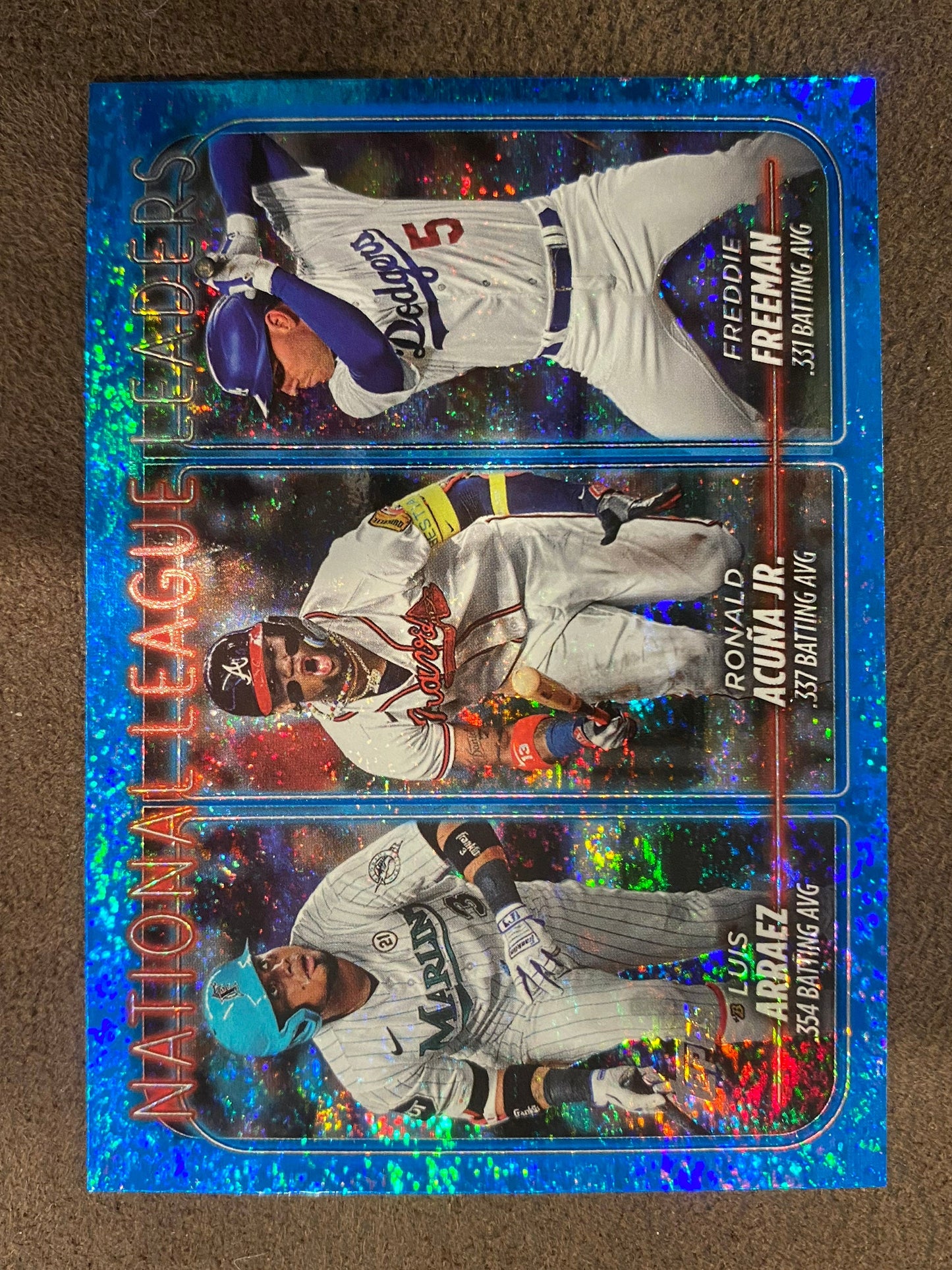 Arraez/Acuna/Freeman - 2024 Topps Series 1 - Blue /999 - Dodgers