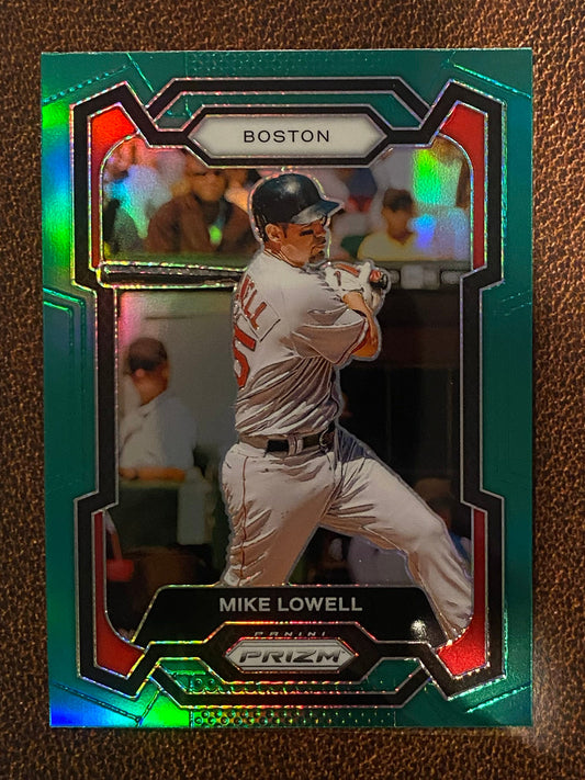 Mike Lowell - 2024 Panini Prizm - Green Refractors - Red Sox