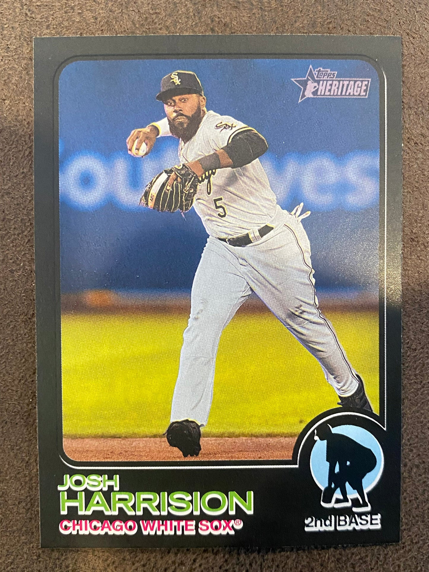 Josh Harrision - 2022 Topps Heritage High Number - Black Border SP - White Sox