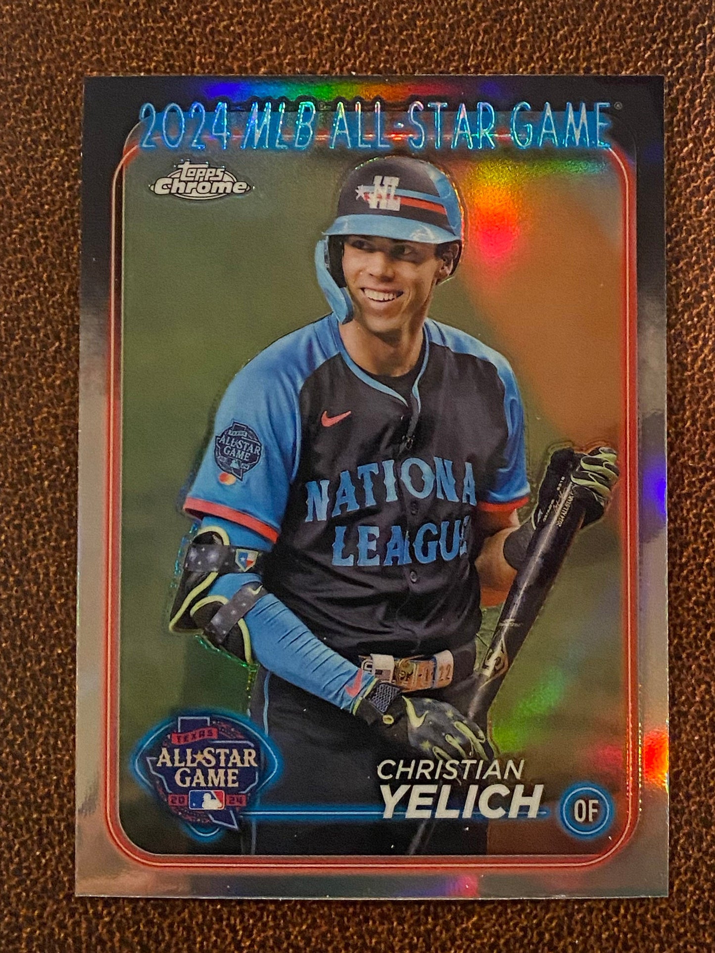 Christian Yelich - 2024 Topps Chrome Update - All-Star Game Refractor - Brewers