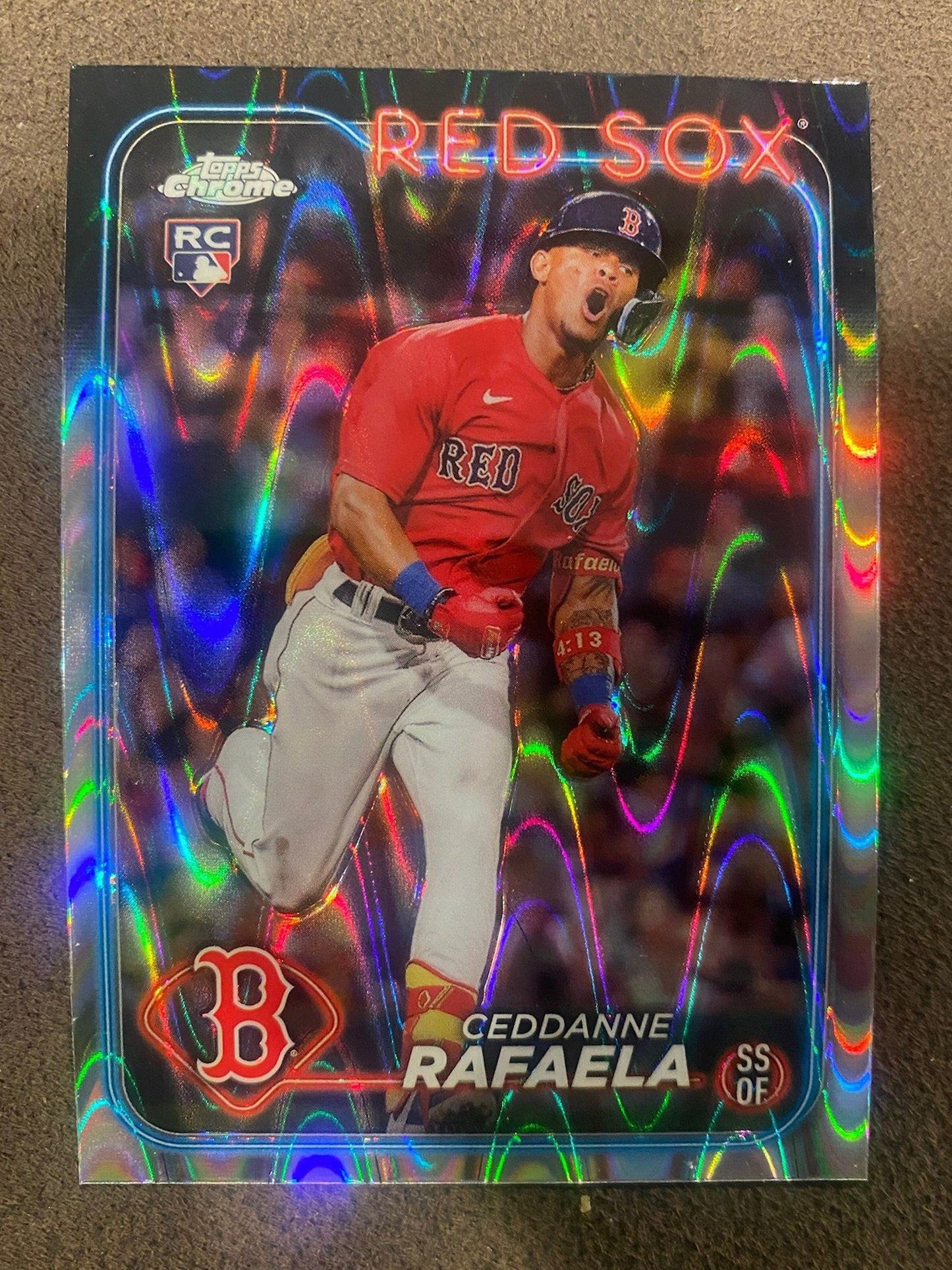 Ceddanne Rafaela - 2024 Topps Chrome - Raywave Refractor - Red Sox