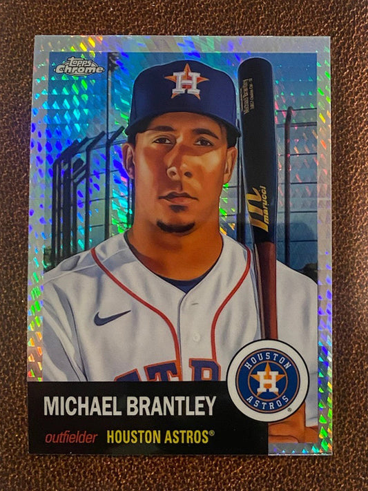 Michael Brantley - 2022 Topps Chrome Platinum Anniversary - Prism Refractor - Astros