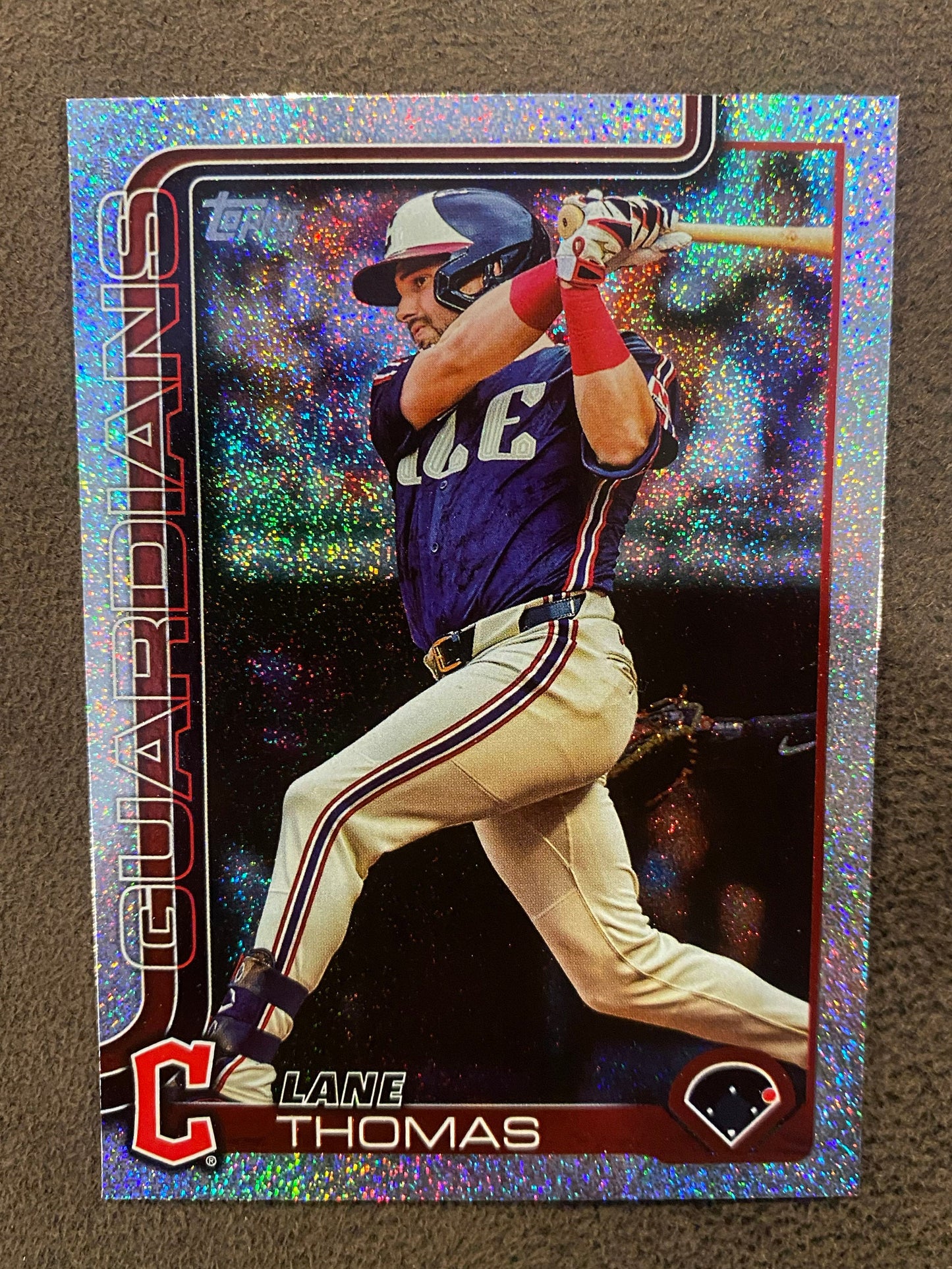 Lane Thomas - 2025 Topps Series 1 - Sand Glitter Parallel - Guardians