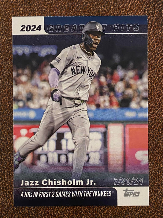 Jazz Chisholm Jr. - 2025 Topps Series 1 - 2024 Greatest Hits - Yankees