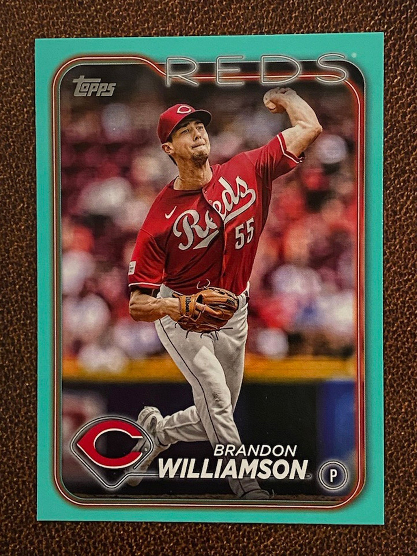 Brandon Williamson - 2024 Topps Series 2 - Aqua Parallel - Reds