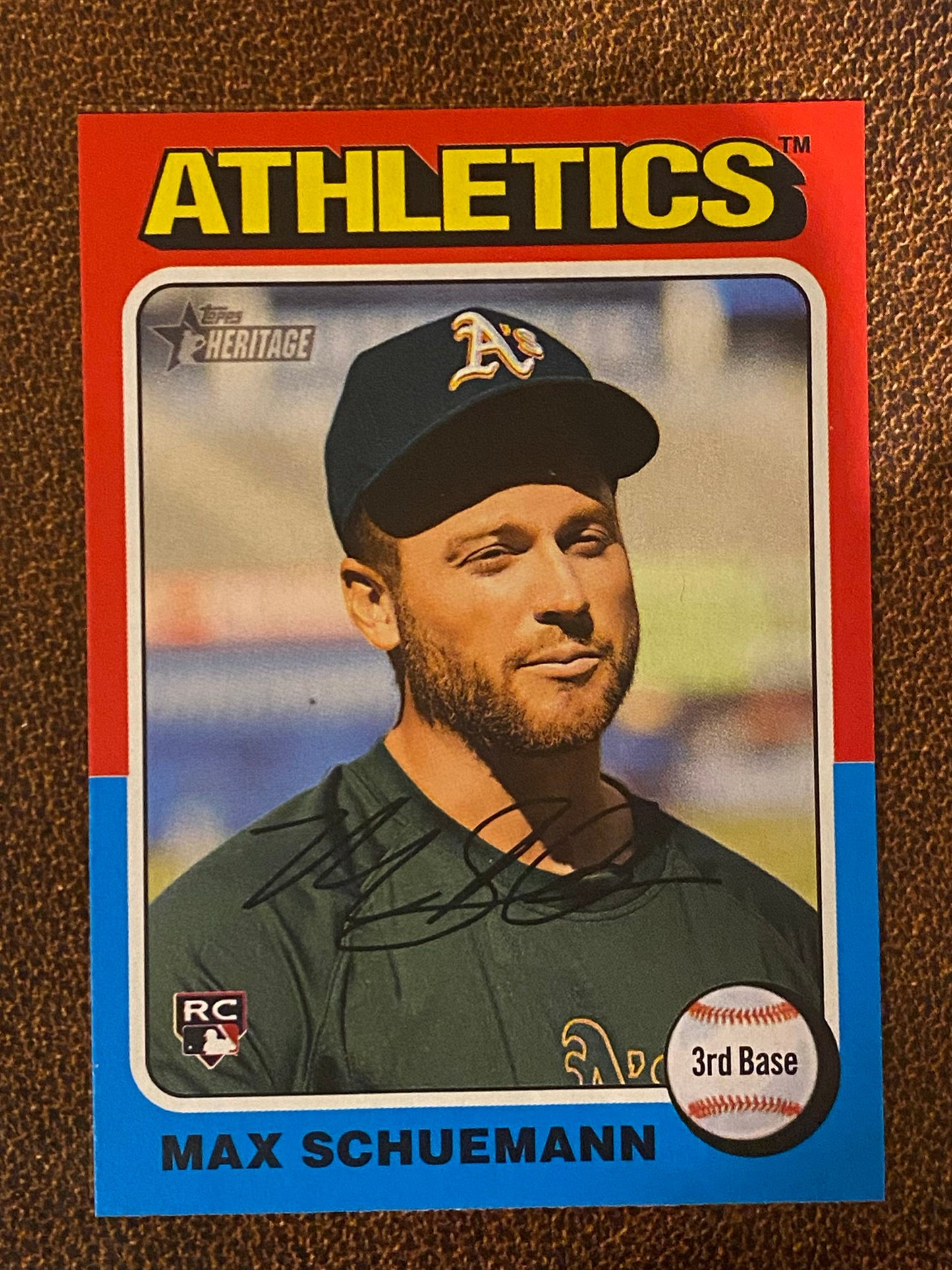 Max Schuemann - 2024 Topps Heritage High Number - Short Print (#712) - Athletics