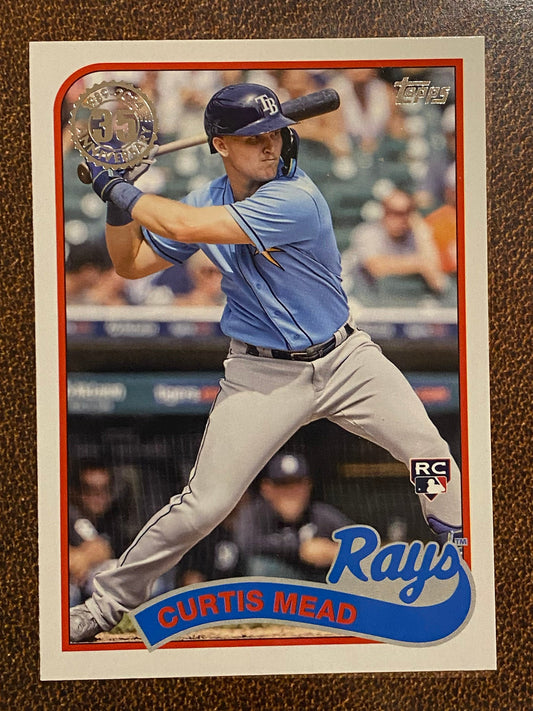 Curtis Mead - 2024 Topps Series1 - 1989 Inserts - Rays