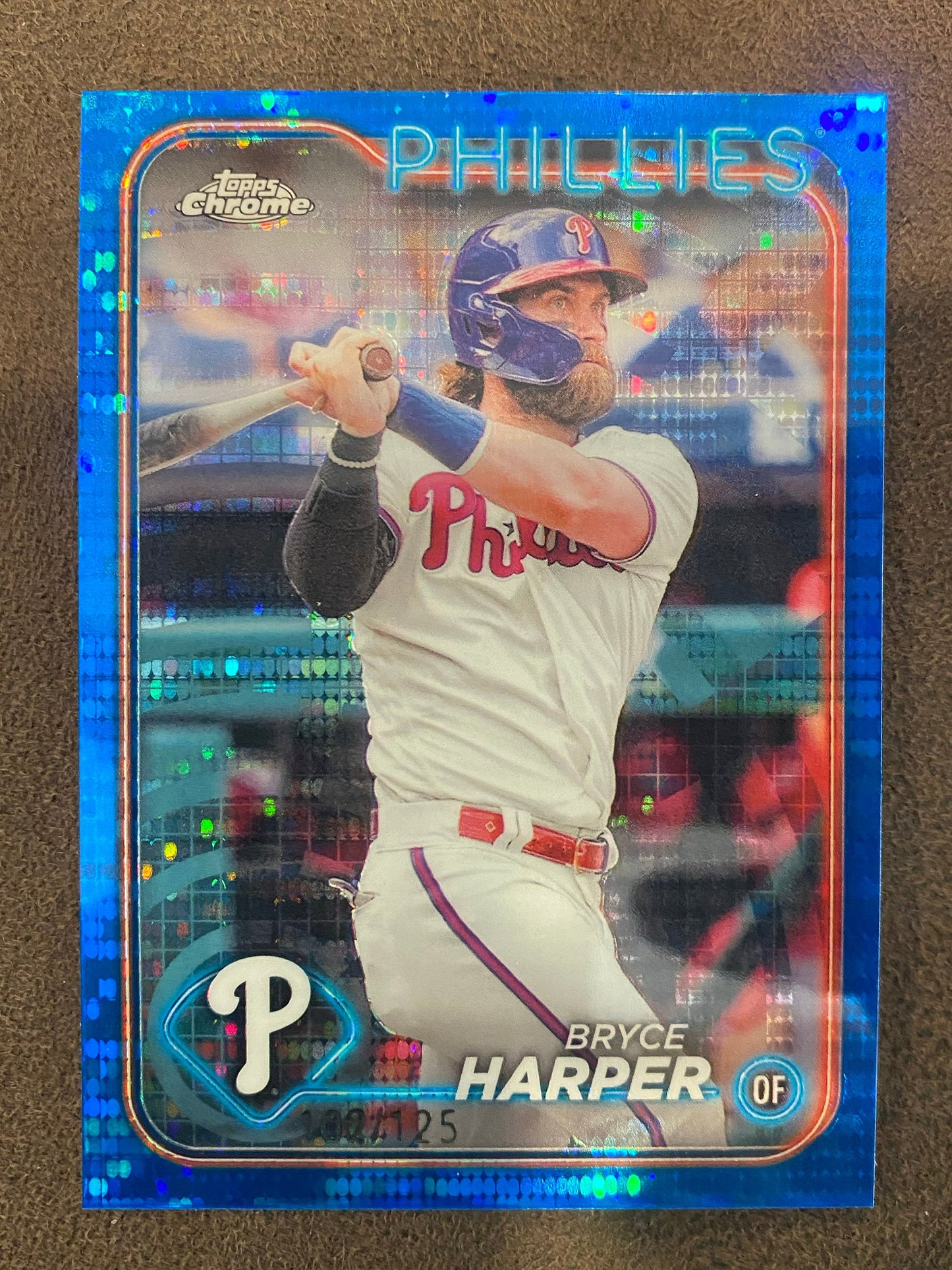 Bryce Harper - 2024 Topps Chrome - Blur Sonar /125 - Phillies