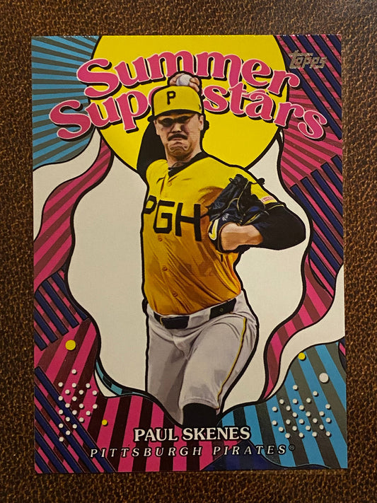 Paul Skenes - 2025 Topps Series 2 - Summer Superstars Insert - Pirates