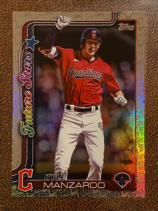 Kyle Manzardo - 2025 Topps Series 2 - Fanatics Exclusive Topps Foil Border - Guardians