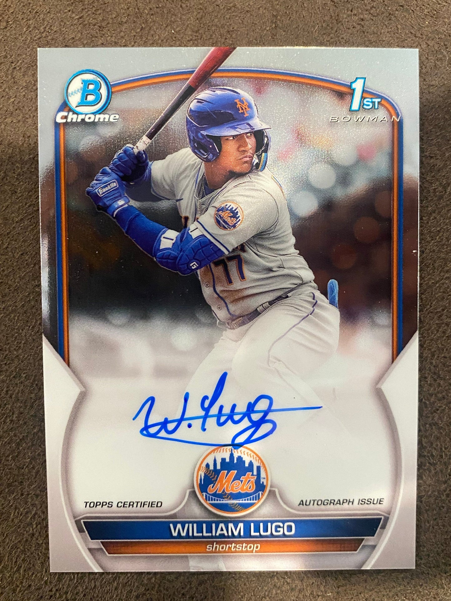 William Lugo - 2023 Bowman - 1st Chrome AUTO - Mets