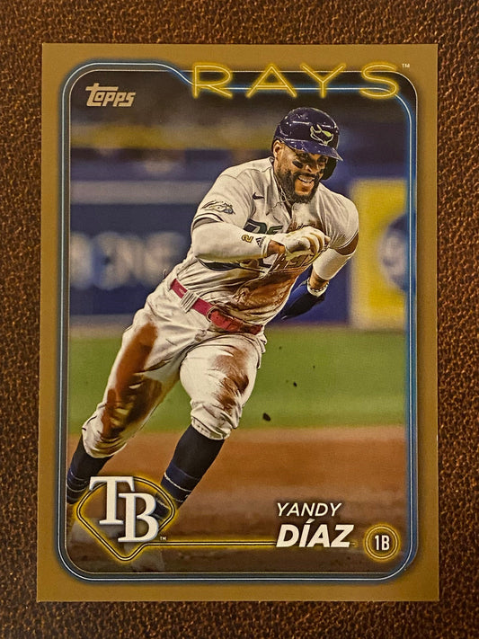 Yandy Díaz - 2024 Topps Series 1 - Gold /2024 - Rays
