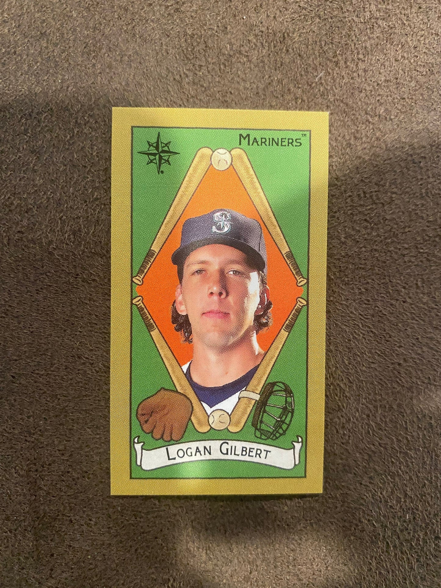 Logan Gilbert - 2025 Topps T205 Mini - Sweet Caporal Back (**Corner Whiting**) - Mariners