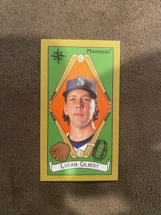 Logan Gilbert - 2025 Topps T205 Mini - Sweet Caporal Back (**Corner Whiting**) - Mariners