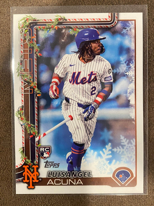 Luisangel Acuna - 2025 Topps Holiday - Short Print - Mets
