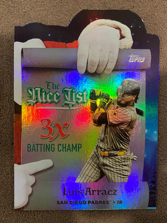 Luis Arraez - 2025 Topps Holiday - The Nice List - Padres