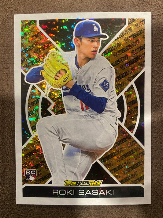 Roki Sasaki - 2025 Topps Update - Black Gold Insert - Dodgers