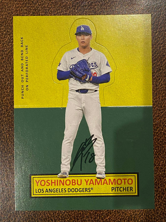 Yoshinobu Yamamoto - 2025 Topps Archives - Stand Ups Insert - Dodgers