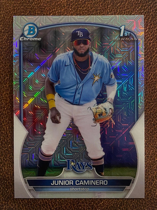 Junior Caminero - 2023 Bowman Chrome - Mojo 1st Refractor - Rays