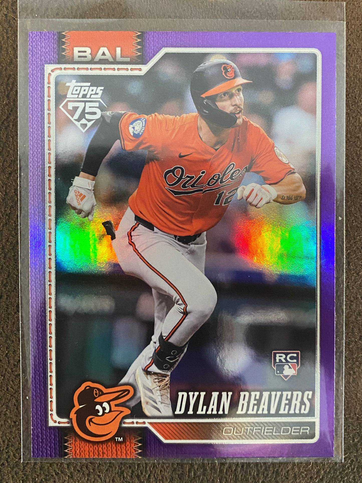 Dylan Beavers - 2026 Topps Series 1 - PURPLE Foil /250 - Orioles