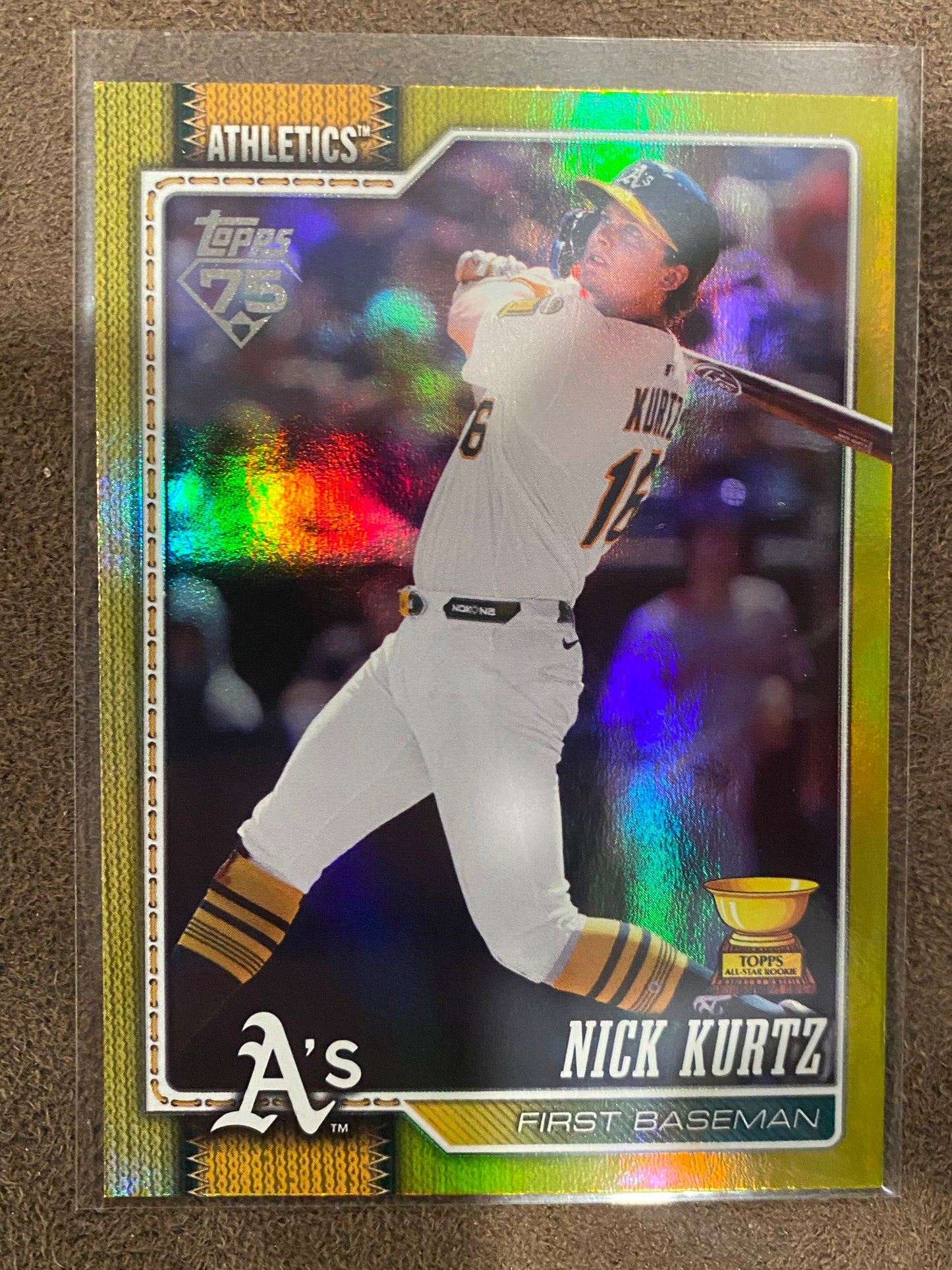 Nick Kurtz - 2026 Topps Series 1 - YELLOW Foil /399 - Athletics