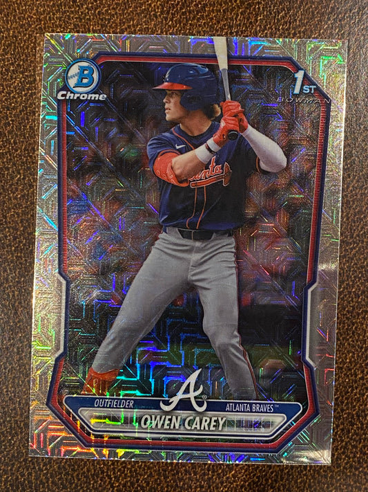Owen Carey - 2026 Bowman - 1st MOJO Refractor - Braves