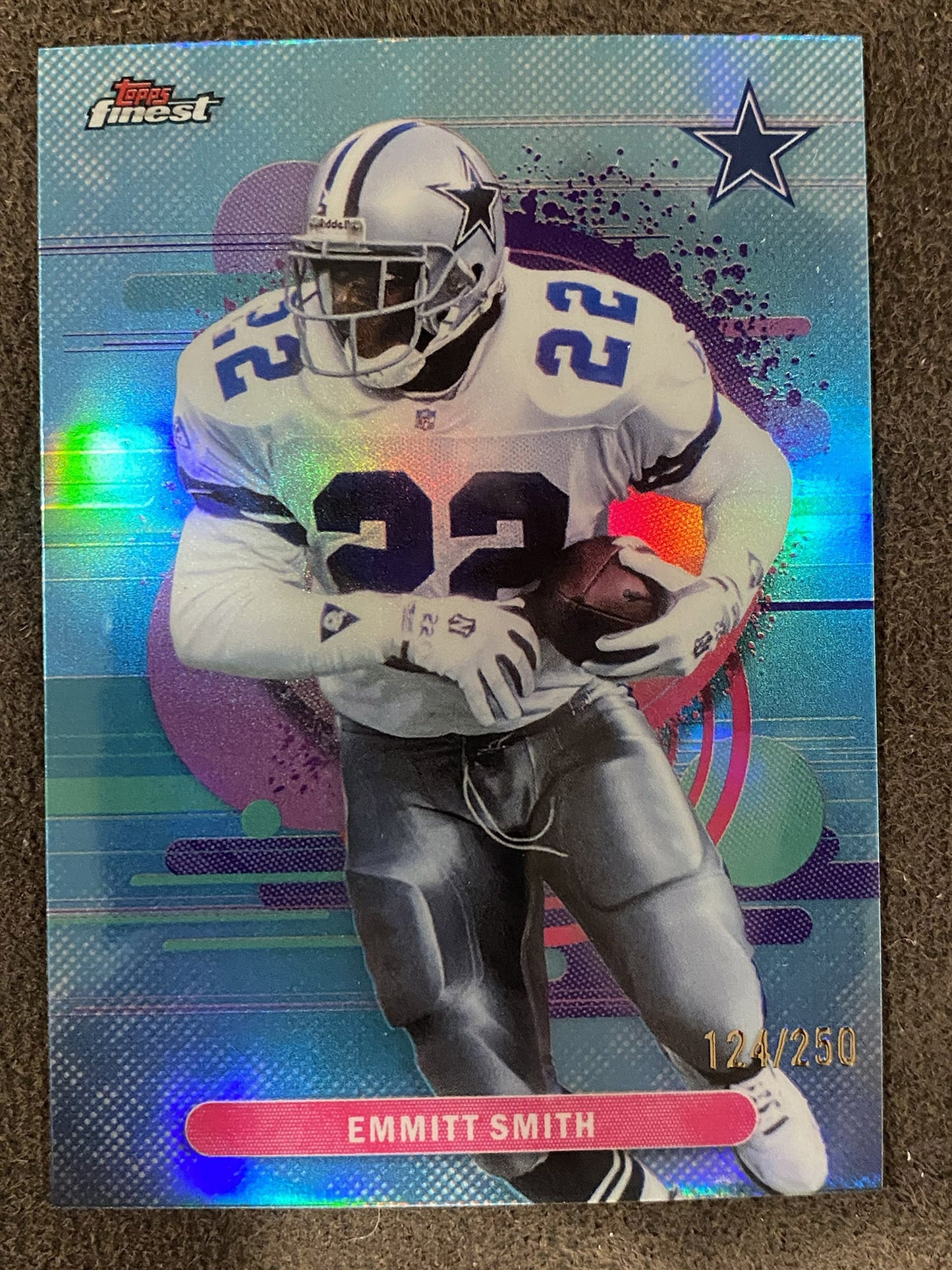 Emmitt Smith - 2025 Topps Finest - Uncommon BLUE /250 - Cowboys
