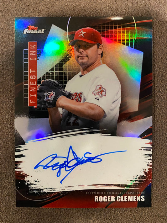 Roger Clemens - 2026 Topps Finest - Finest Ink Refractor AUTO - Astros
