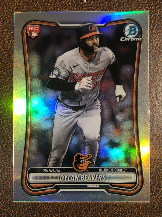 Dylan Beavers - 2026 Bowman - Red Rookie Refractor - Orioles