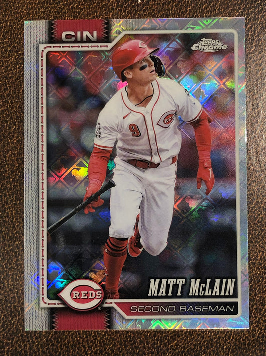 Matt McLain - 2026 Topps Chrome Logofractor - Base Logofractor - Reds