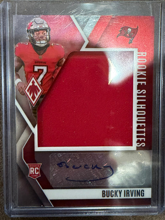 Bucky Irving - 2024 Panini Phoenix - Rookie Silhouettes Patch Auto /299 - Buccaneers