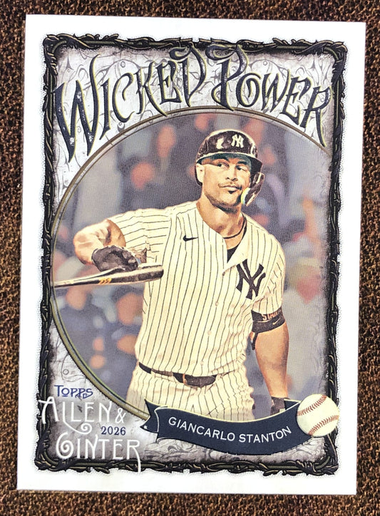 Giancarlo Stanton - 2026 Topps Allen & Ginter - Wicked Power Insert - Yankees