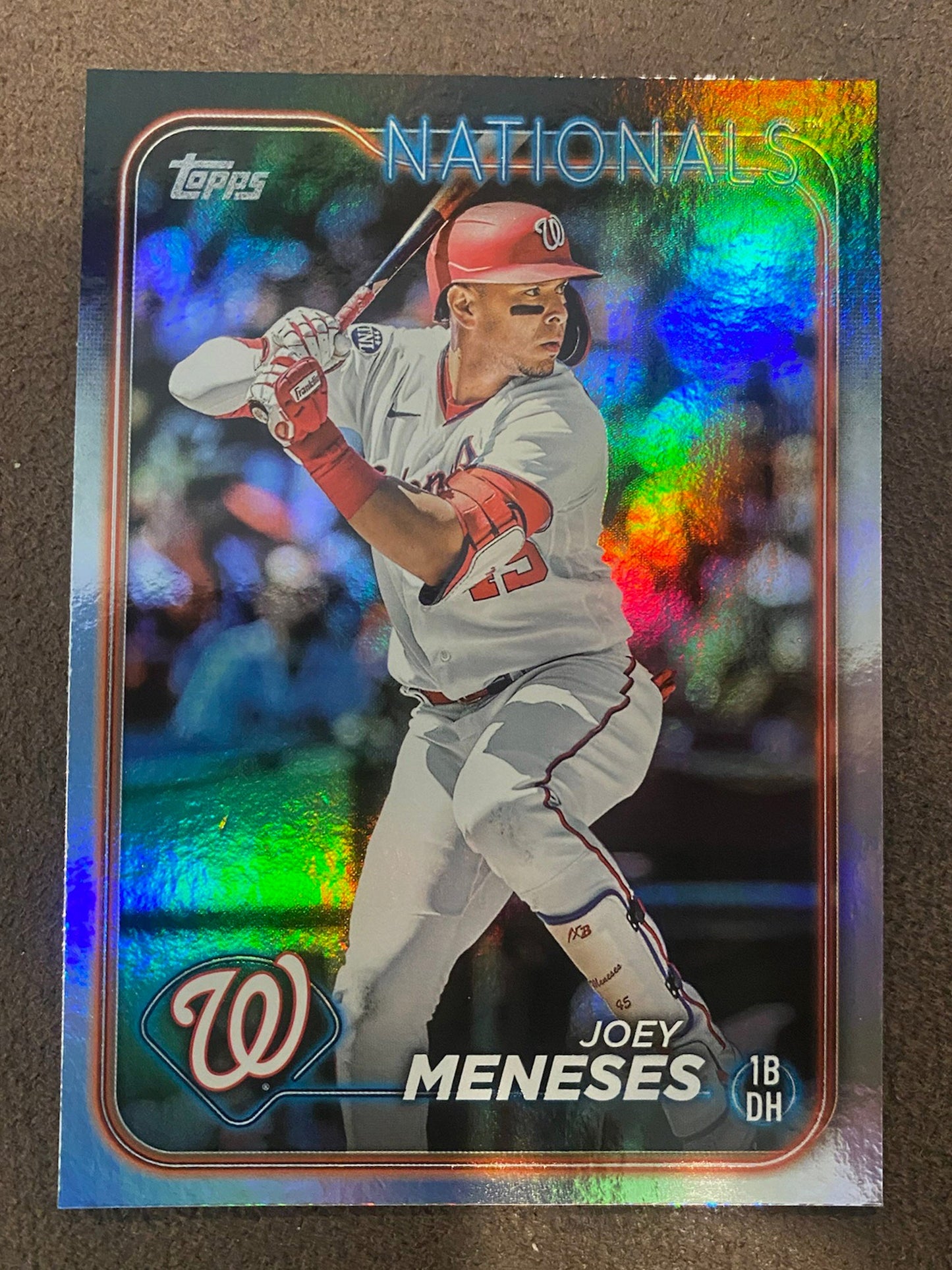 Joey Meneses - 2024 Topps Series 1 - Rainbow Foil - Nationals