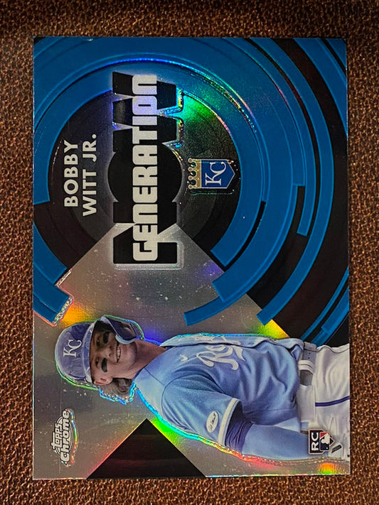 Bobby Witt Jr. - 2022 Topps Chrome - Generation Now (*Surface Issues*) - Royals