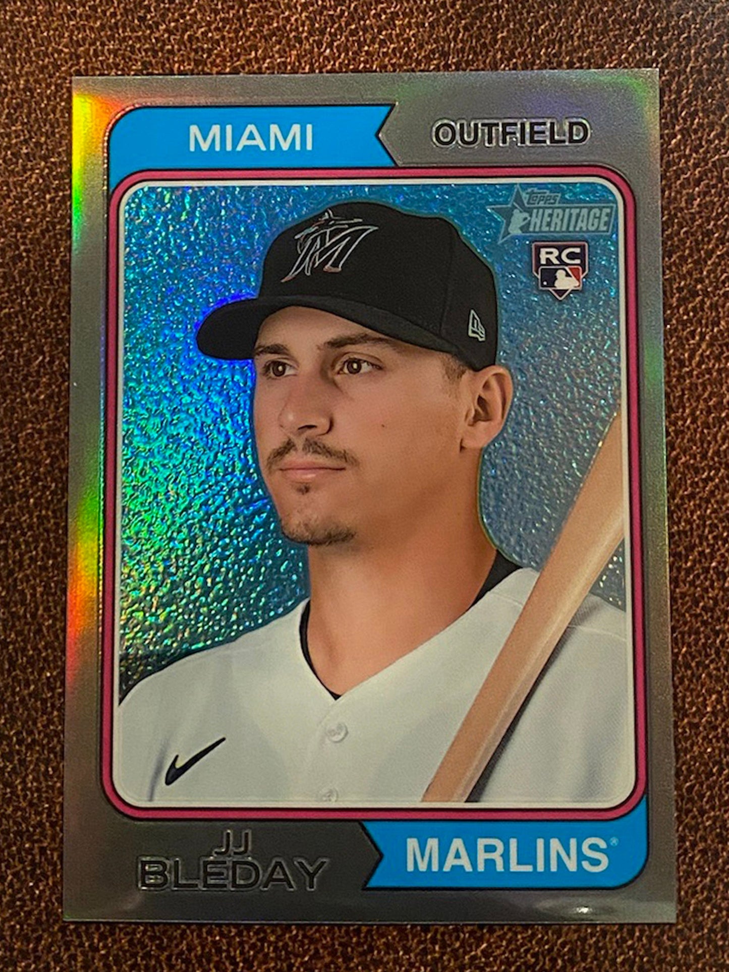 JJ Bleday - 2023 Topps Heritage - Silver Refractor /374 - Marlins