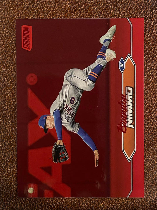 Brandon Nimmo - 2024 Topps Stadium Club - Red Foil - Mets
