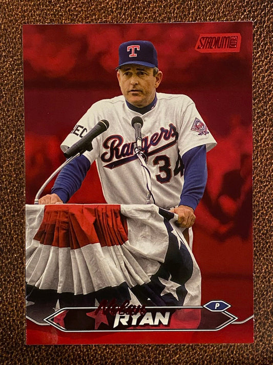Nolan Ryan - 2024 Topps Stadium Club - Red Foil - Rangers