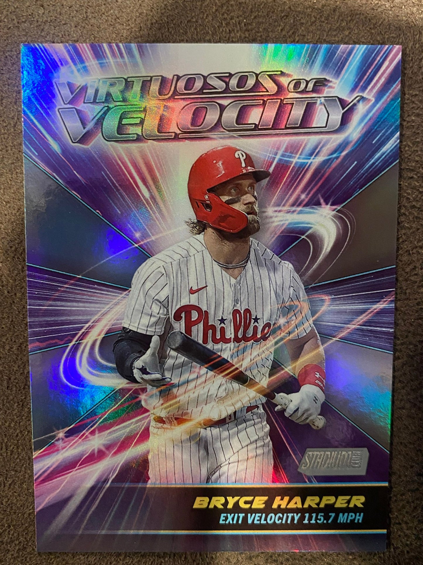 Bryce Harper - 2024 Topps Stadium Club - Virtuosos of Velocity - Phillies