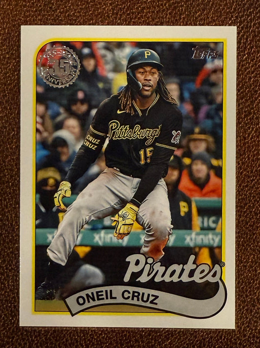 Oneil Cruz - 2024 Topps Series 1 - 1989 Insert - Pirates