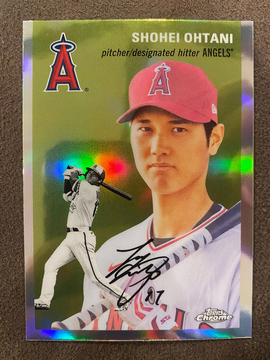 Shohei Ohtani - 2023 Topps Chrome Platinum Anniverary - Refractor - Dodgers