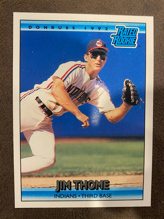 Jim Thome - 1992 Donruss - Rated Rookie - Guardians