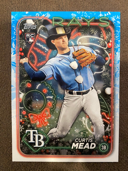 Curtis Mead - 2024 Topps Holiday - SP - Rays