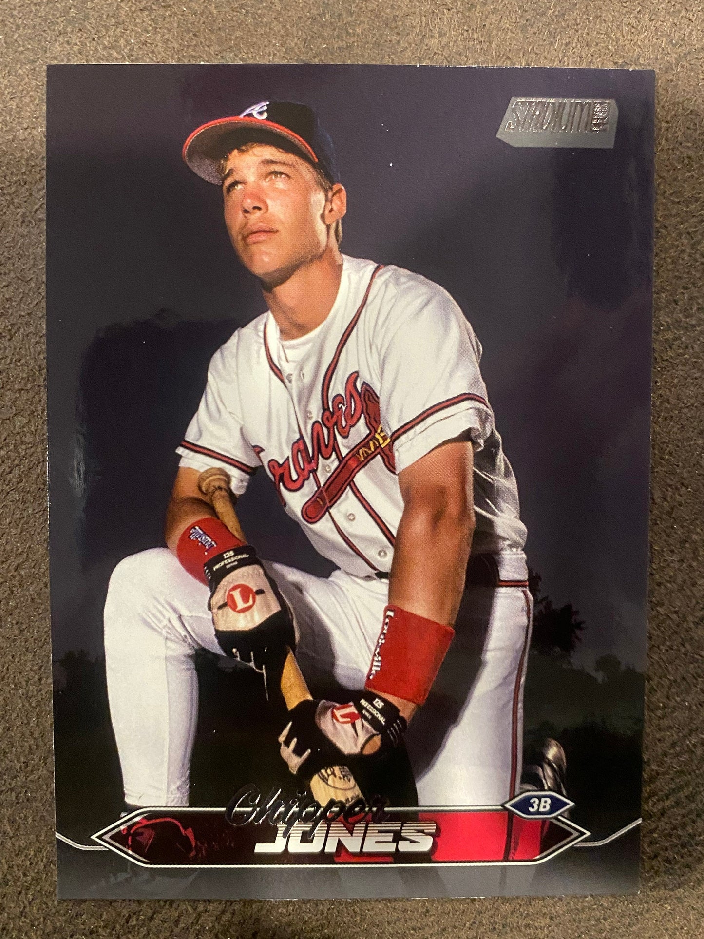 Chipper Jones - 2024 Topps Stadium Club - Black Foil - Braves