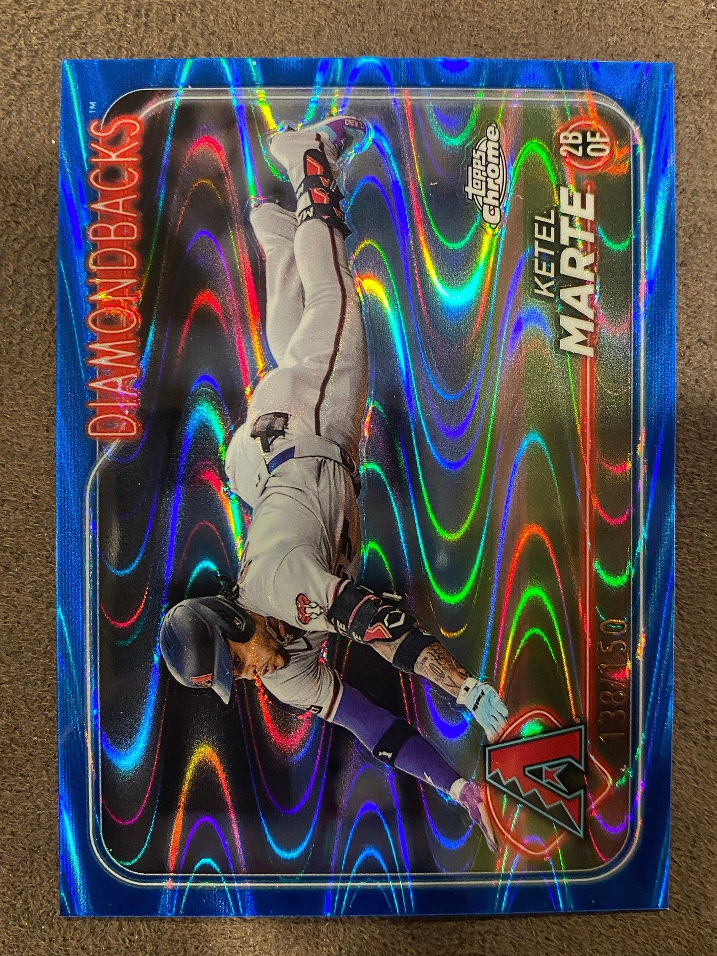 Ketel Marte - 2024 Topps Chrome - Blue Raywave /150 - Diamondbacks