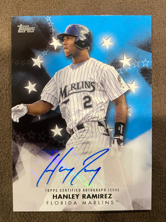 Hanley Ramirez - 2024 Topps Series 1 - Baseball Stars AUTO - Marlins