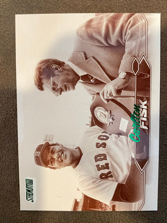 Carlton Fisk - 2024 Topps Stadium Club - Sepia - Red Sox